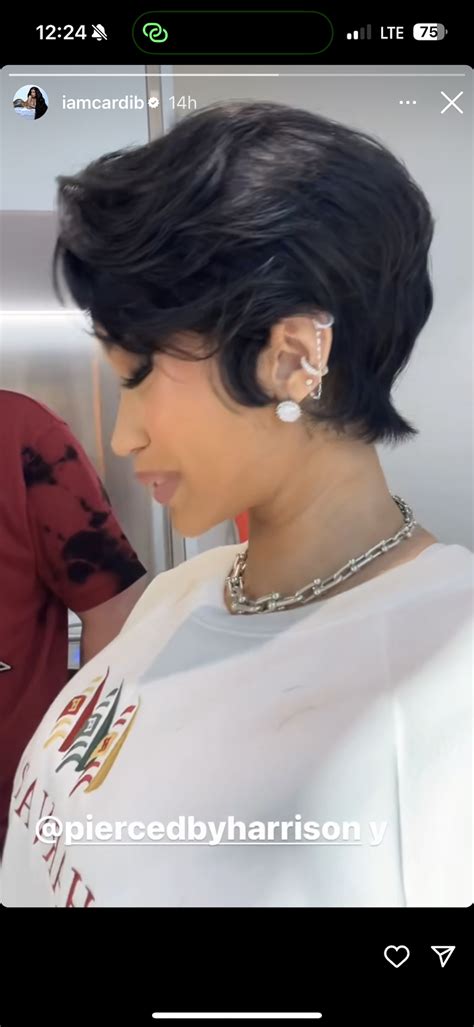 pornhub pixie|Cardi B Debuts a Layered Pixie Cut—and 3 New Piercings.